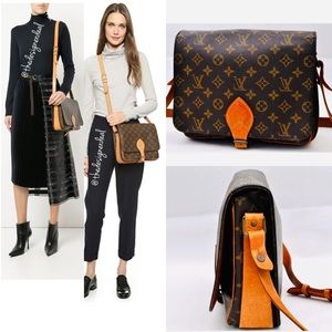 💝😀💝Auth LOUIS VUITTON Cartouchiere GM Monogram